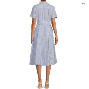 Tommy Hilfiger Striped Cotton Midi Shirtdress
